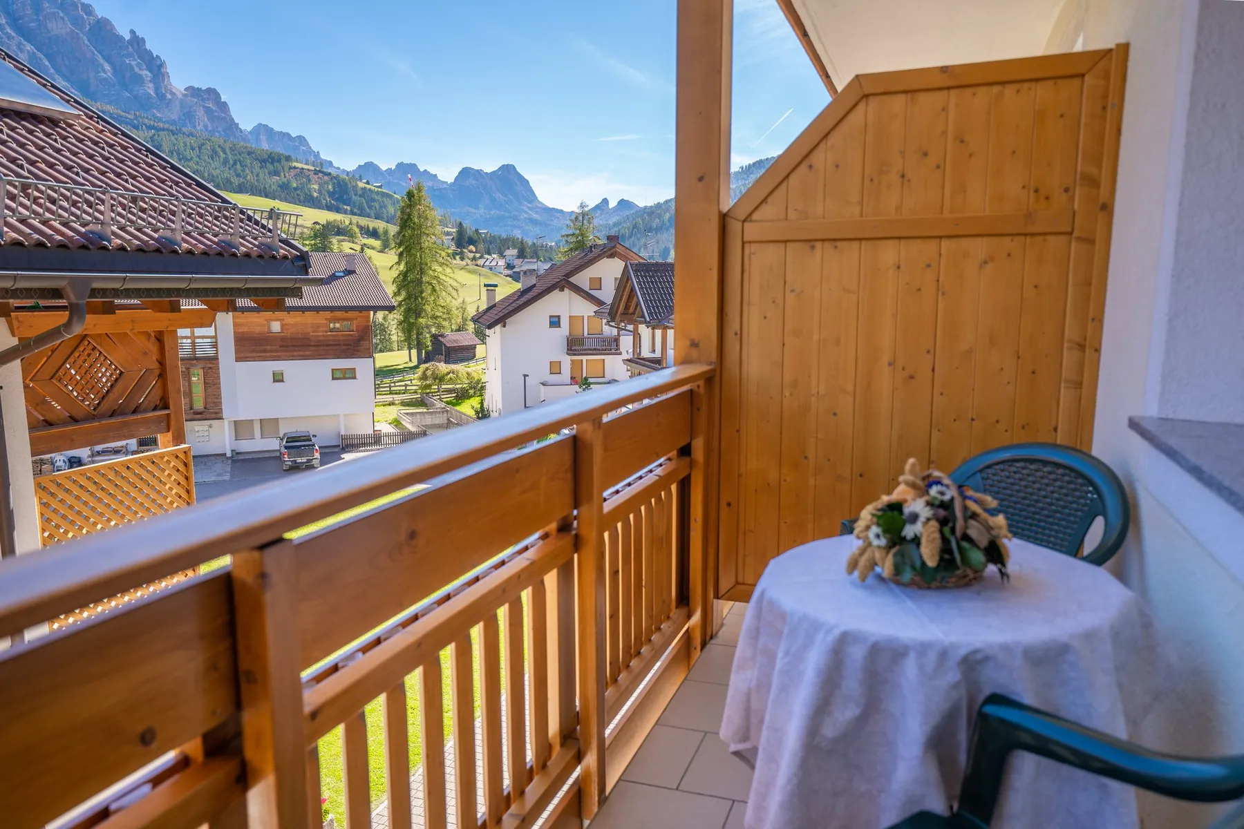 Balcone della camera verso il paese